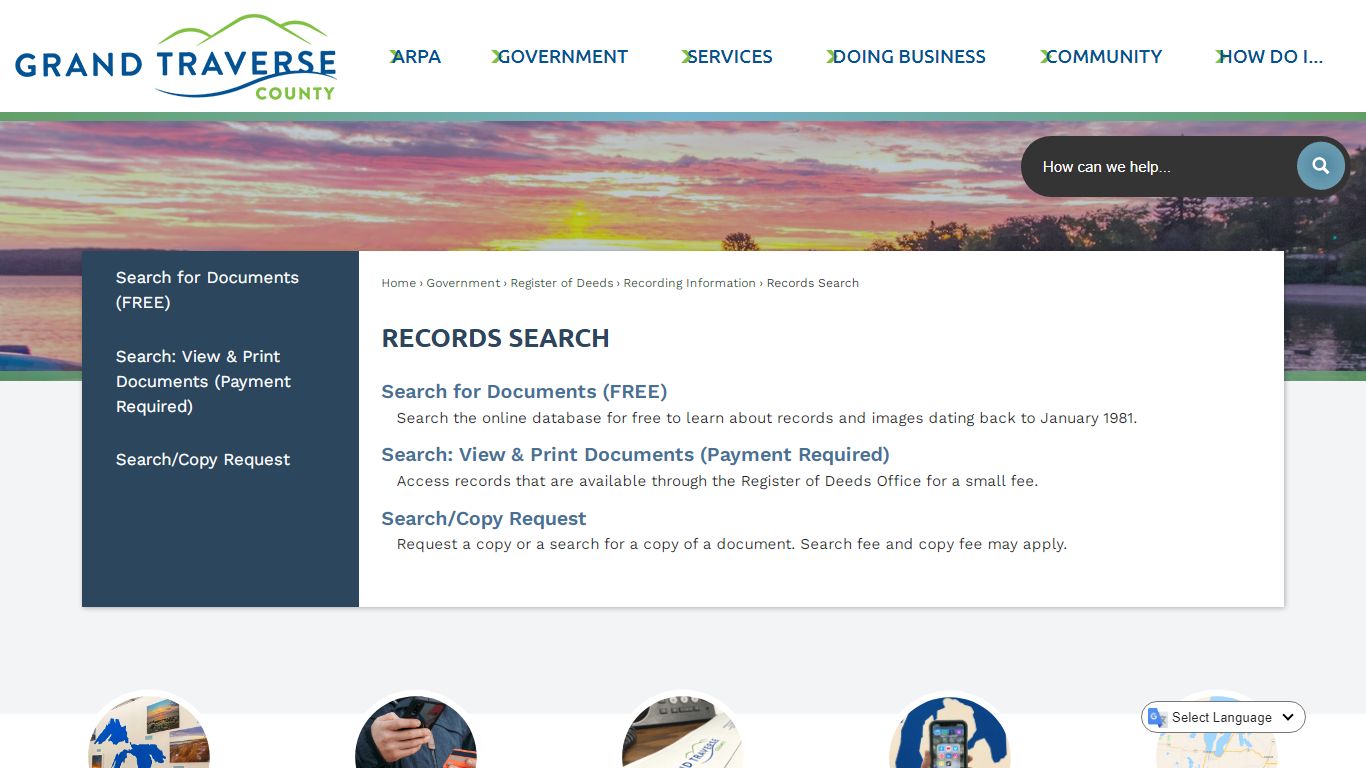 Records Search | Grand Traverse County, MI